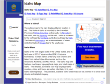 Tablet Screenshot of idaho-map.org
